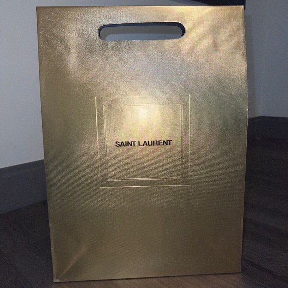 Saint Laurent Gold Shopping Bag - Picture 1 of 3